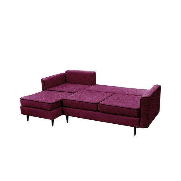Colțar extensibil Mazzini Sofas Dragonfly, extensie partea stângă, violet-image-4