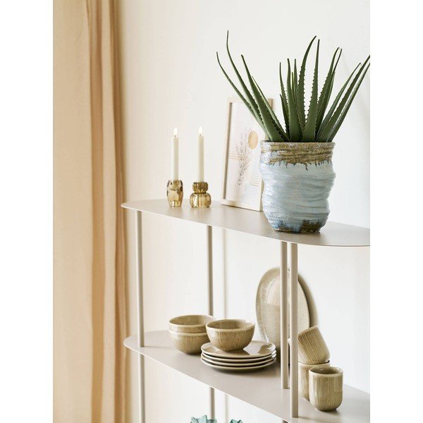 Etajeră bej din metal 118x139x31 cm Rieti – House Nordic-image-3