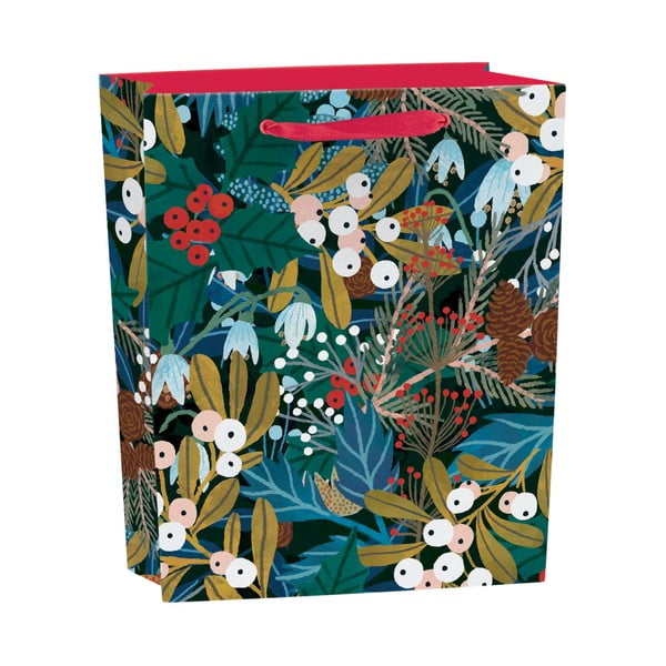 Pungă de cadouri 25x10 cm  cu model de Crăciun Winter Foliage – Roger la Borde