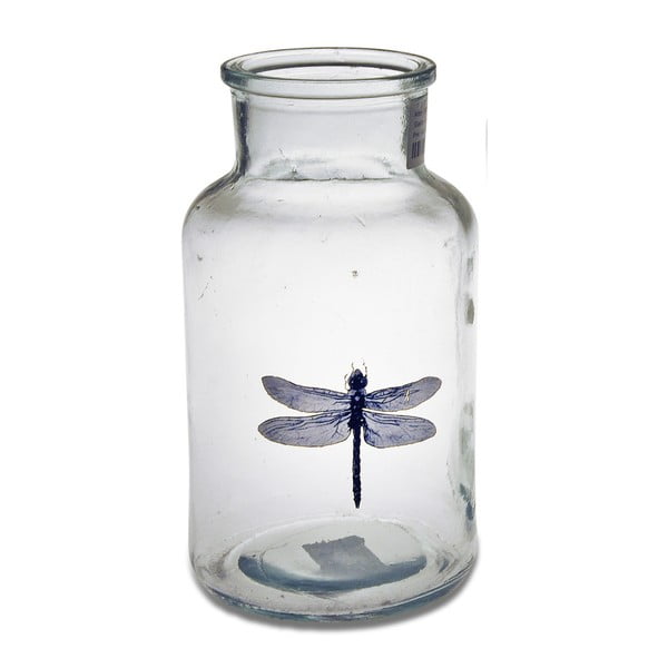 Vază din sticlă Interiörhuset Dragonfly, înălțime 26 cm
