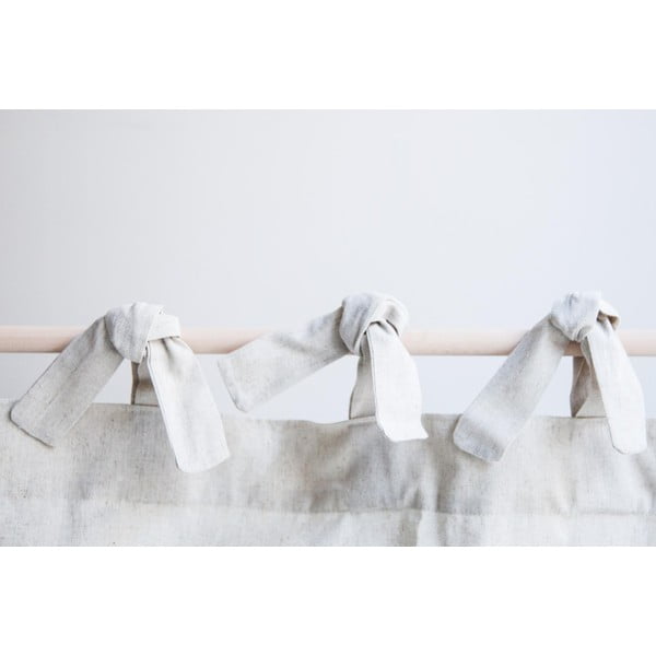 Draperie cu amestec de in Tierra Bella Amazonia, 140 x 270 cm, roz-bej-image-2