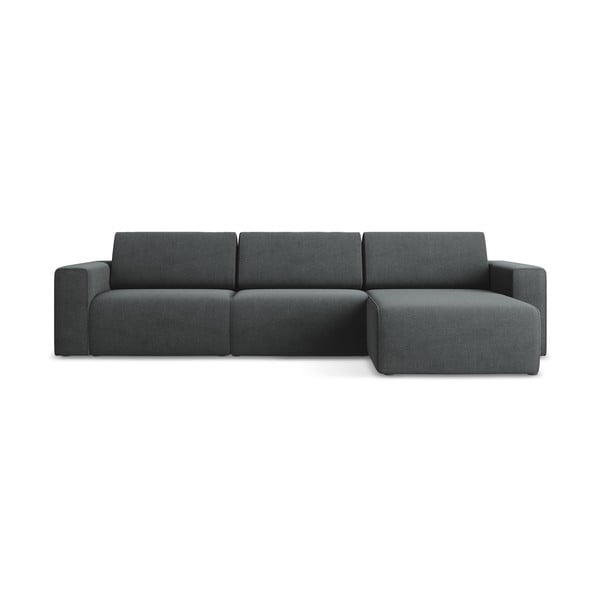 Colțar modular gri (cu colț pe partea dreaptă) Kalea – Makamii