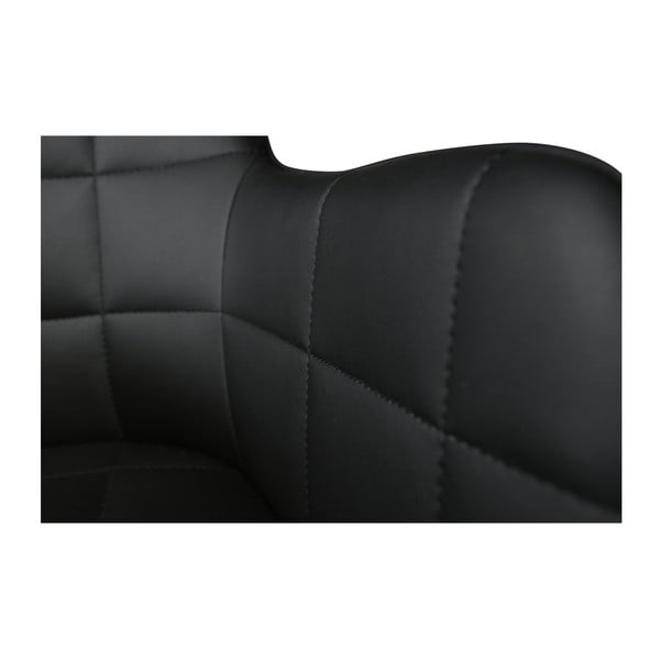 Scaun din piele artificială DAN-FORM Denmark Embrace, negru-image-1