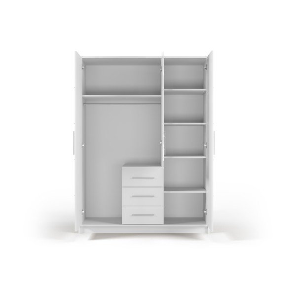 Dulap alb cu oglindă 147x200 cm Derry - Cosmopolitan Design-image-3