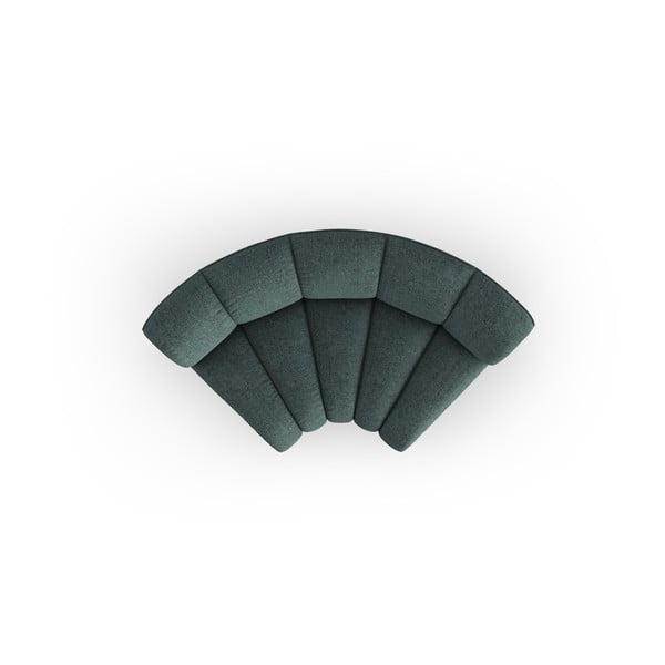 Modul pentru canapea modulară turcoaz cu tapițerie din chenille (cu colț variabil) Lupine – Micadoni -image-2