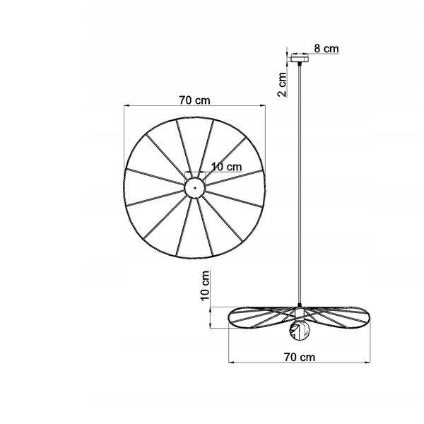 Lustră neagră ø 70 cm Elliot – Sollux-image-4