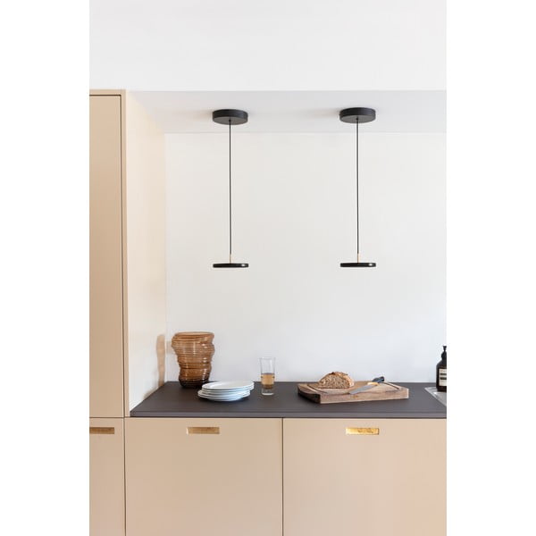 Lustră neagră LED cu abajur din metal ø 15 cm Asteria Micro – UMAGE-image-3