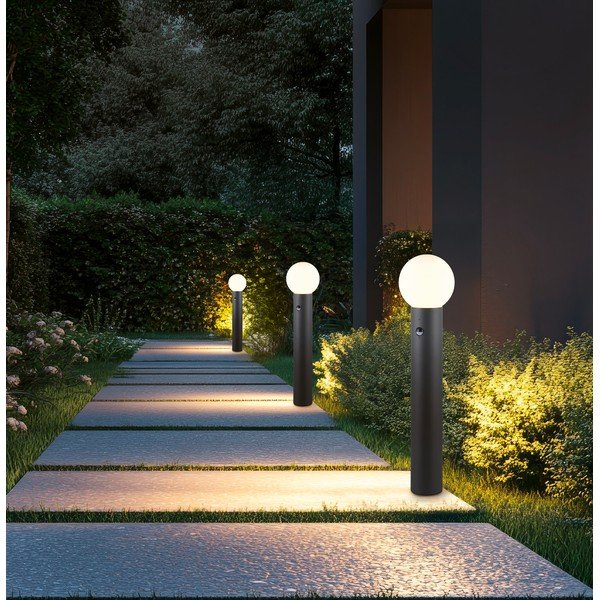 Corp de iluminat pentru exterior cu stâlp de fixare cu senzor de mișcare ø 18 cm Mures – Trio-image-2