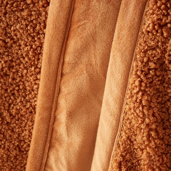 Pătură portocalie din micropluș/cocolino 130x170 cm Velvet Boucle – Catherine Lansfield-image-1