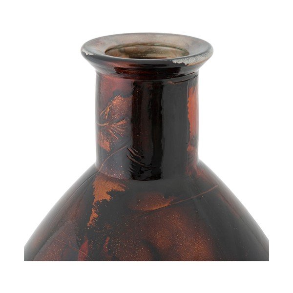 Vază din sticlă reciclată Mauro Ferretti Ares, înălțime 60 cm, maro-image-2