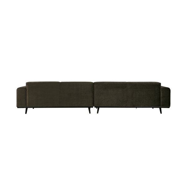 Canapea cu husă din catifea BePureHome Statement, lungime 372 cm, verde închis-image-3