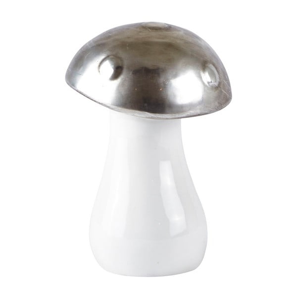 Ciupercă decorativă din ceramică KJ Collection 155 mm, argintiu 