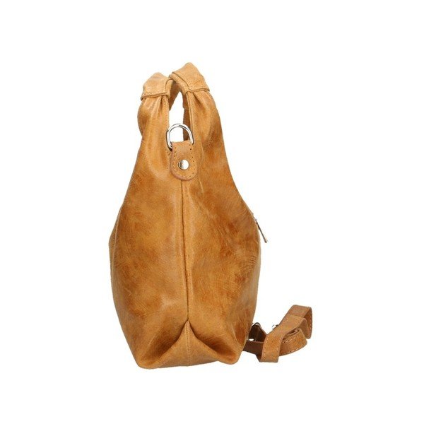 Geantă din piele Chicca Borse Sabina, caramel-image-3