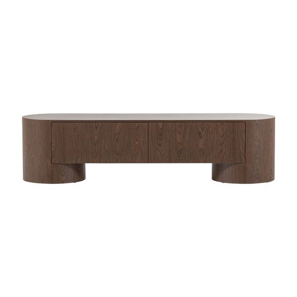 Comodă TV în culoare naturală închisă 200x50x50 cm Velari – WOOOD-image-2