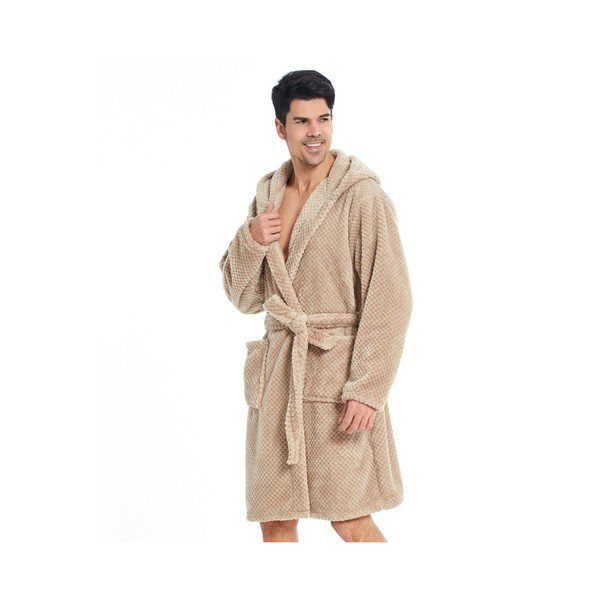 Halat unisex din microfibră, maro deschis, DecoKing Sleepyhead, măr. XXL-image-1