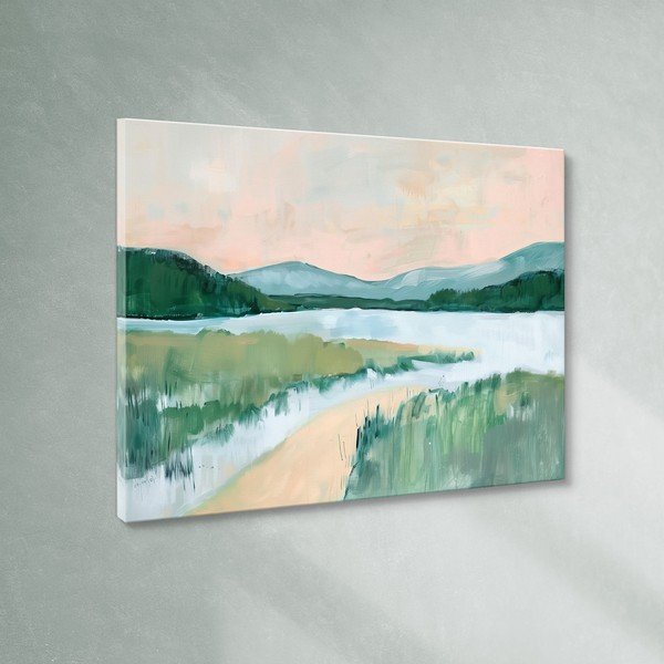 Tablou 70x100 cm Gouache Lake – Styler-image-4