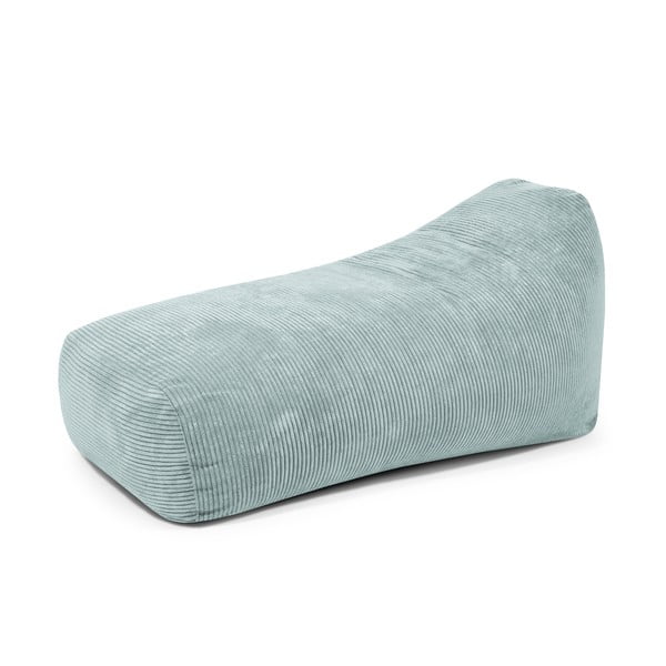 Fotoliu bean bag verde mentă cu tapițerie din catifea reiată Snug Long 140 – SLOWDOWN