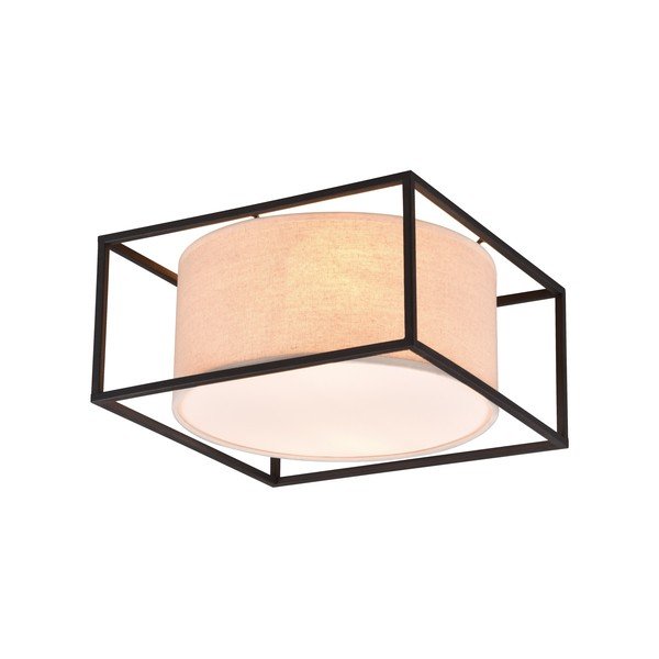 Plafonieră negru-mat-bej 30x30 cm Ross – Trio-image-1