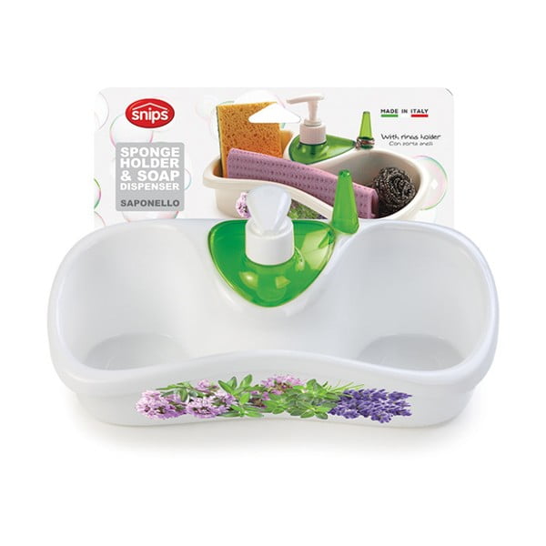 Suport pentru accesorii de spălat alb din plastic – Snips-image-3