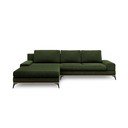 Colțar extensibil cu șezlong pe partea stângă, Windsor & Co Sofas Planet, verde smarald