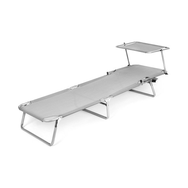 Șezlong de grădină gri din metal – Happy Green-image-3