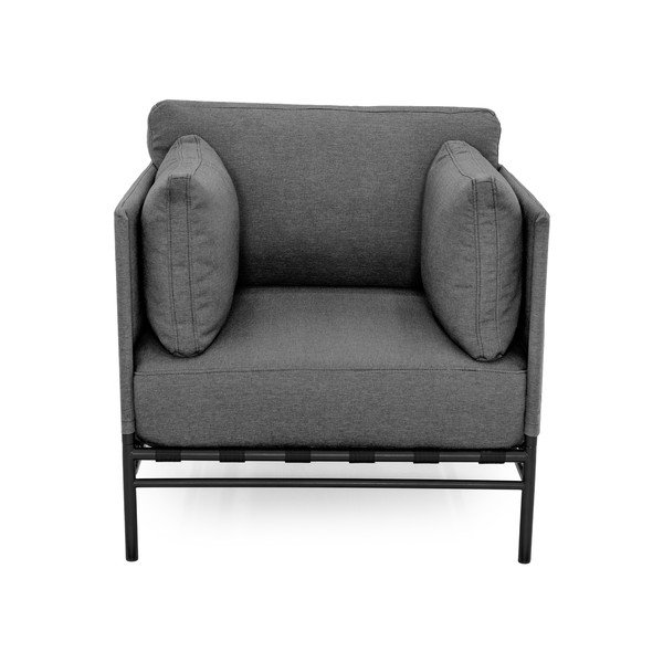 Fotoliu de grădină gri închis capitonat Dandy – Sit Sit-image-2