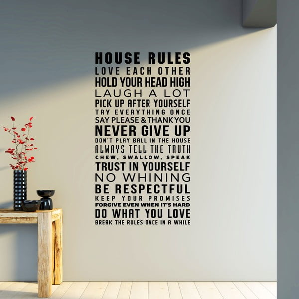 Autocolant Ambiance House Rule