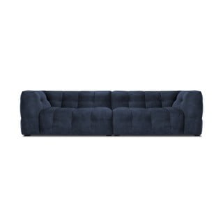 Canapea cu tapițerie din catifea Windsor & Co Sofas Vesta, 280 cm, albastru