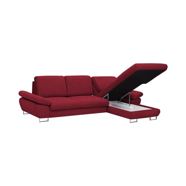 Canapea extensibilă Windsor & Co Sofas Pi, roşu, partea dreaptă-image-3