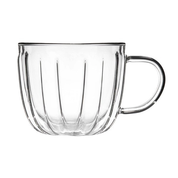 Cești 2 buc. pentru cappuccino din sticlă 350 ml Tulip – Vialli Design-image-2