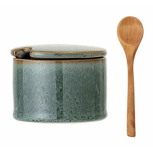 Borcan din ceramică cu lingură și capac Bloomingville Pixie-image-2
