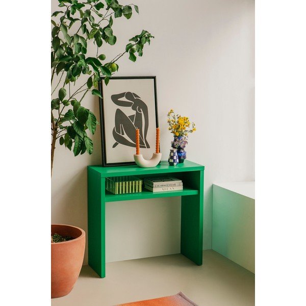 Masă consolă verde 30x80 cm Geraldine – Really Nice Things-image-1