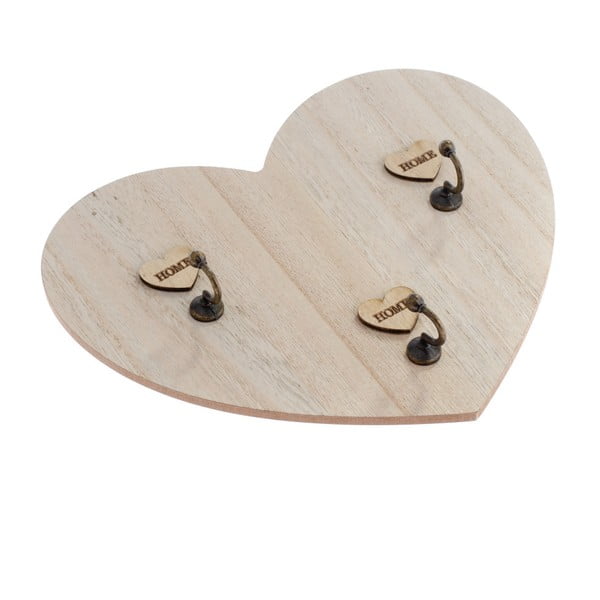 Cuier din lemn în formă de inimă Dakls Ruseno