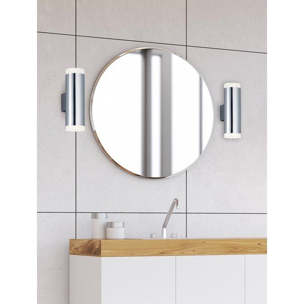 Aplică de perete argintiu-lucios LED Ray – Trio-image-1