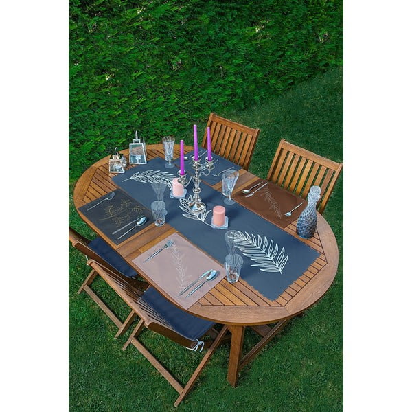 Set 4 suporturi textile pentru farfurii și napron Minimalist Home World-image-1