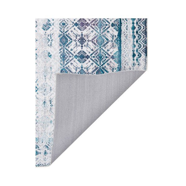 Covor Floorita Kilim Ivory Aqua, 120 x 180 cm, albastru deschis-image-1