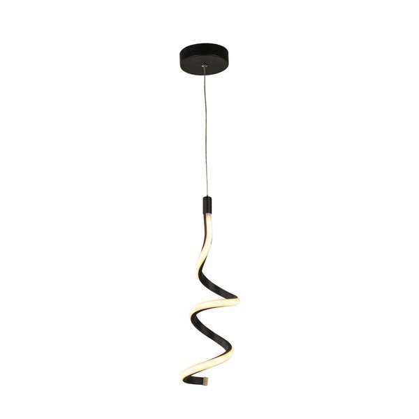 Lustră neagră LED din metal ø 12 cm Hilton – Squid Lighting