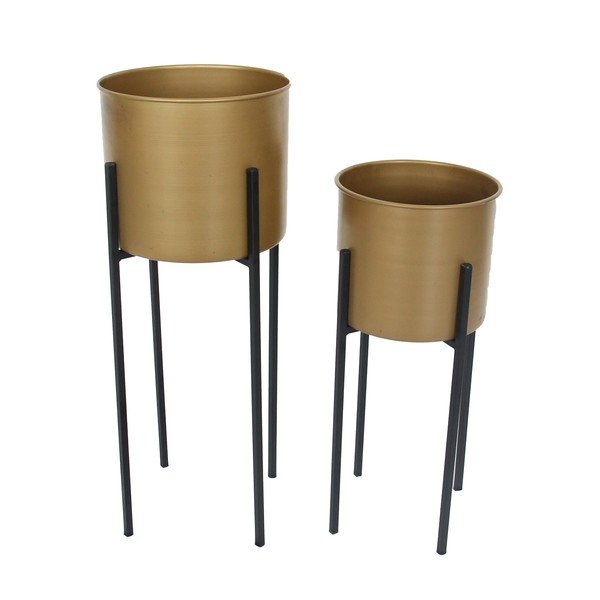 Ghivece 2 buc. din metal ø 24 cm Dempo – Garden Pleasure