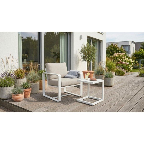 Măsuță de grădină din aluminiu 40x40 cm Hilde   – Bizzotto-image-1