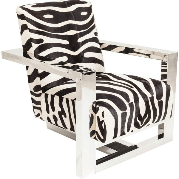 Fotoliu cu model zebră Kare Design Wildlife Zebra