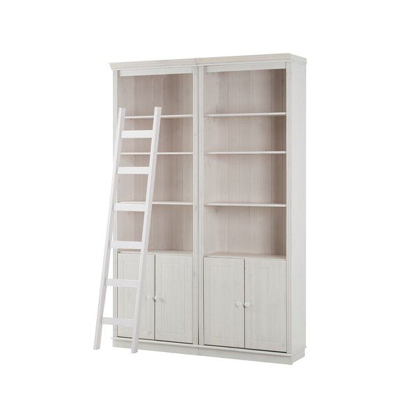 Bibliotecă albă din lemn de pin 148x223 cm Anita – Støraa-image-2