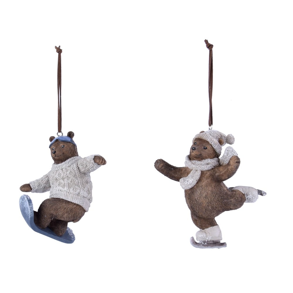 Set 2 decorațiuni suspendate în form de ursuleți Ego Dekor