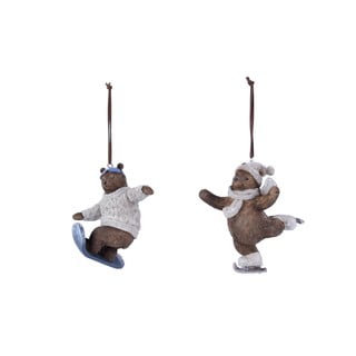 Set 2 decorațiuni suspendate în form de ursuleți Ego Dekor