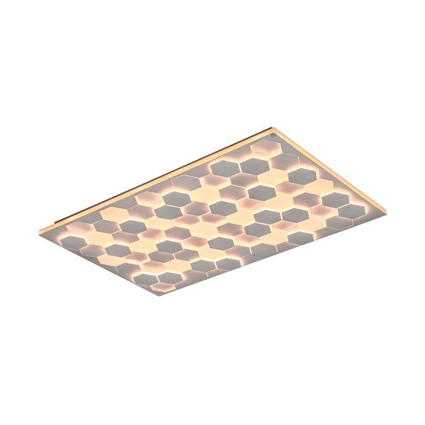 Plafonieră albă LED cu control vocal/cu control prin aplicații mobile cu abajur din metal 70x115 cm Cifavo – CINQUE-image-3