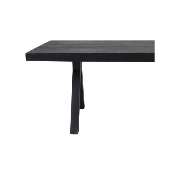 Masă de dining neagră 100x240 cm Muden – Light & Living-image-3