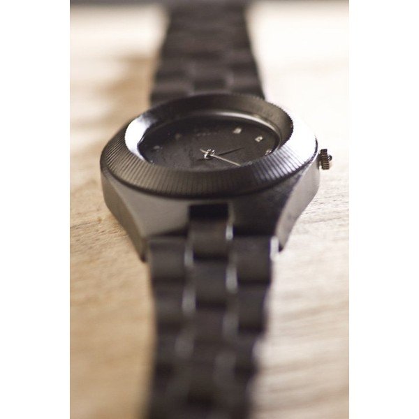 Ceas de lemn pentru damă Odyssey Black-image-2