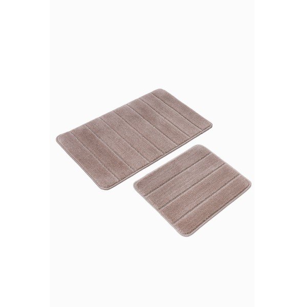 Covorașe de baie maro 2 buc. 50x80 cm Yeni Cizgli – Foutastic