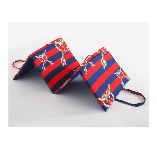 Pernă pentru scaun de grădină roșie/albastră pentru șezlong 49x137 cm   Ship Rope – B.E.S.-image-1