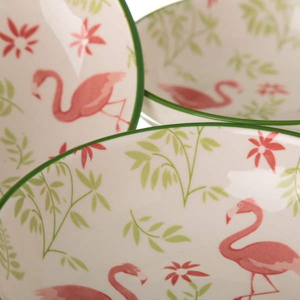 Bol din porțelan Unimasa Flamingo, ø 12,6 cm-image-1