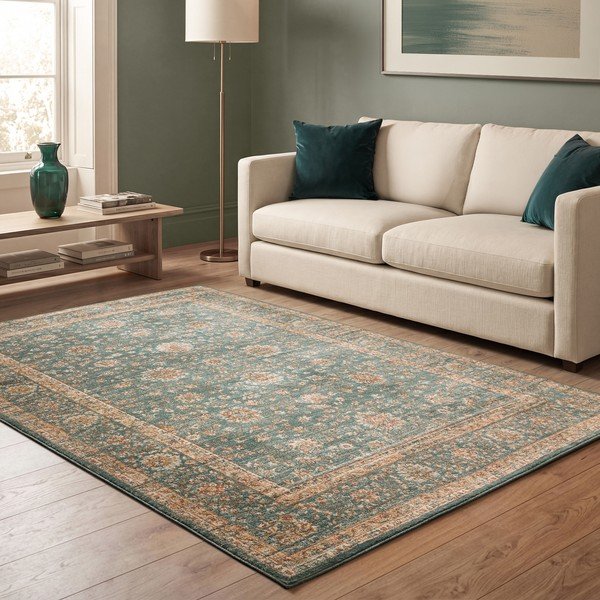 Covor petrol 240x340 cm Raja – Asiatic Carpets-image-3